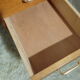 Vintage desk of the 1950s in light wood