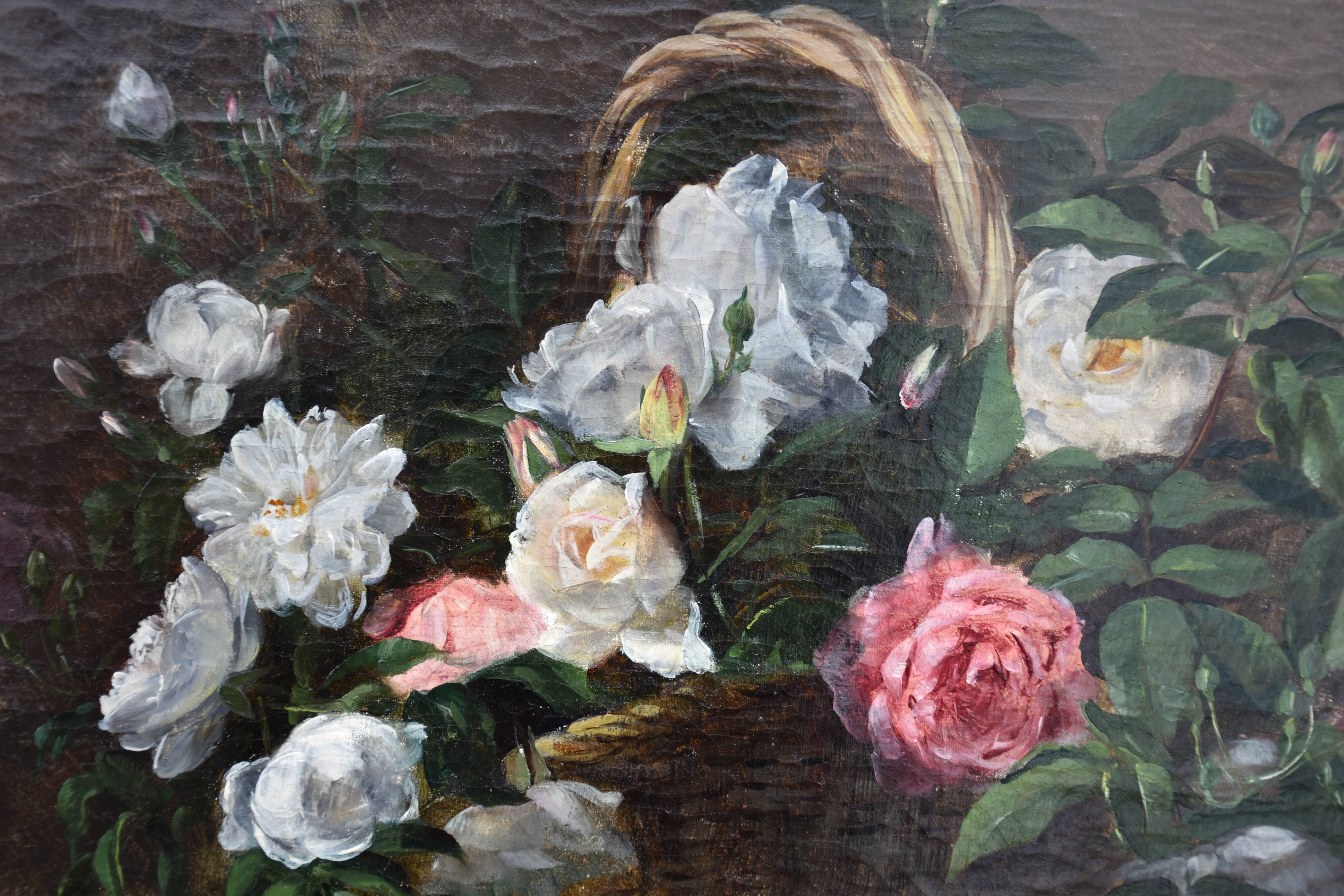 Léon Benoît, Corbeille de fleurs (1884)