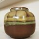 Vintage Olive Green Glazed Vase: 1970s KIL Ceramic Pottery