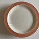 Set of 6 flat plates 1958 mid century Boch Frères Keralux Belgium