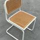 Set of 4 Cesca b32 model chairs in white by Marcel Breuer