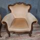 Pair of sculpted walnut armchairs – Louis XV style – 20th century
