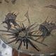 Ceramic plate signed by Marie-Madeleine Jolly – thistle decoration – year