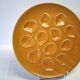 Brown ceramic oyster serving dish in good condition