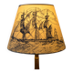 Jouy fabric lampshade, marine decoration