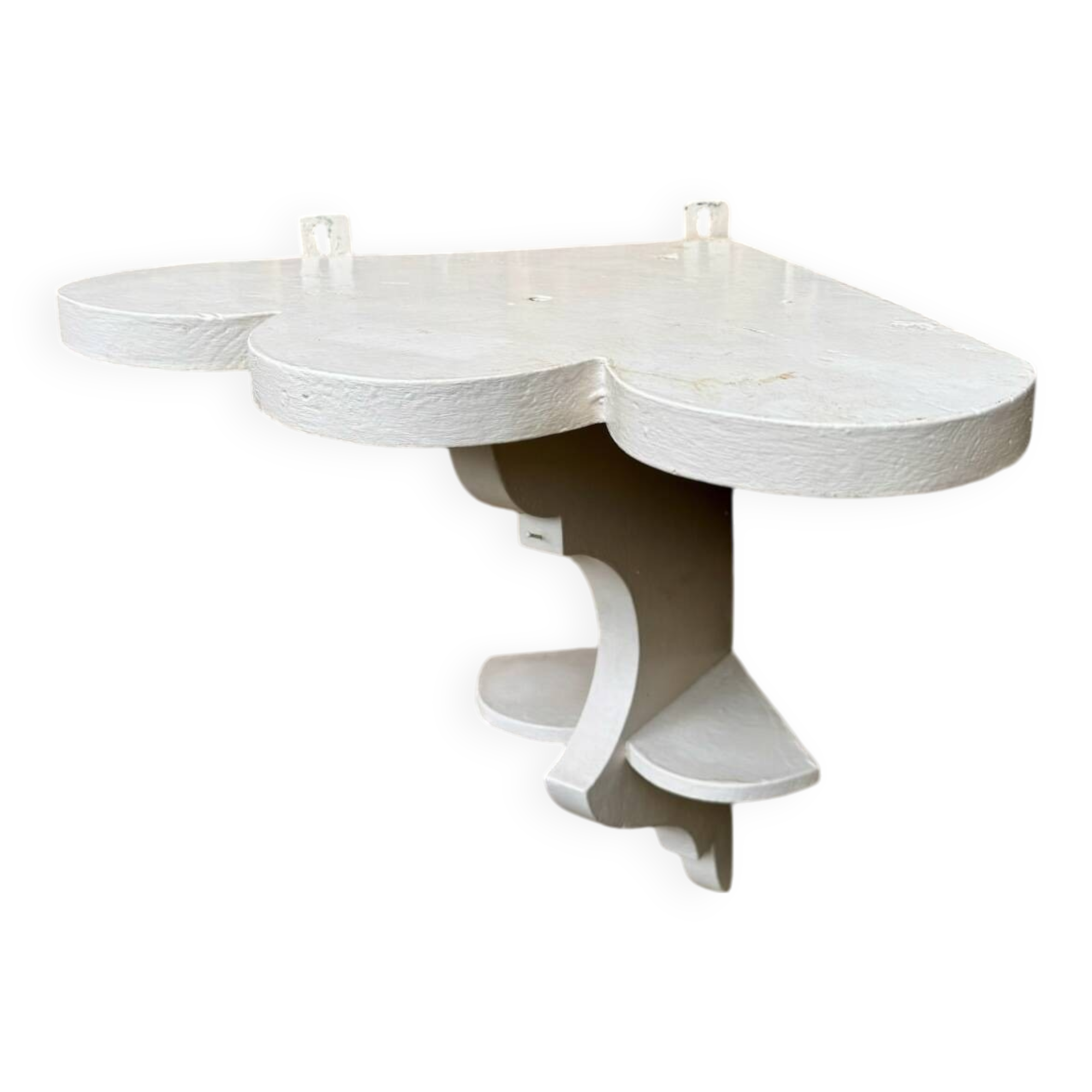 Old wooden wall corner shelf