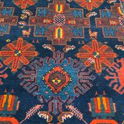 Tapis ancien persan Malayer couloir 109x525 cm