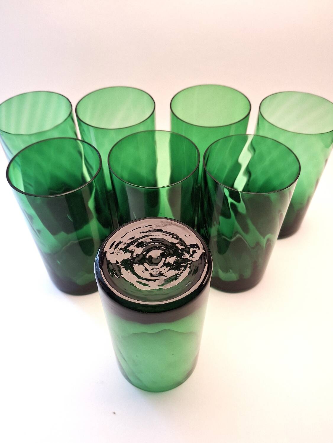 Set of eight Glasses 1970s