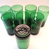 Set of eight Glasses 1970s