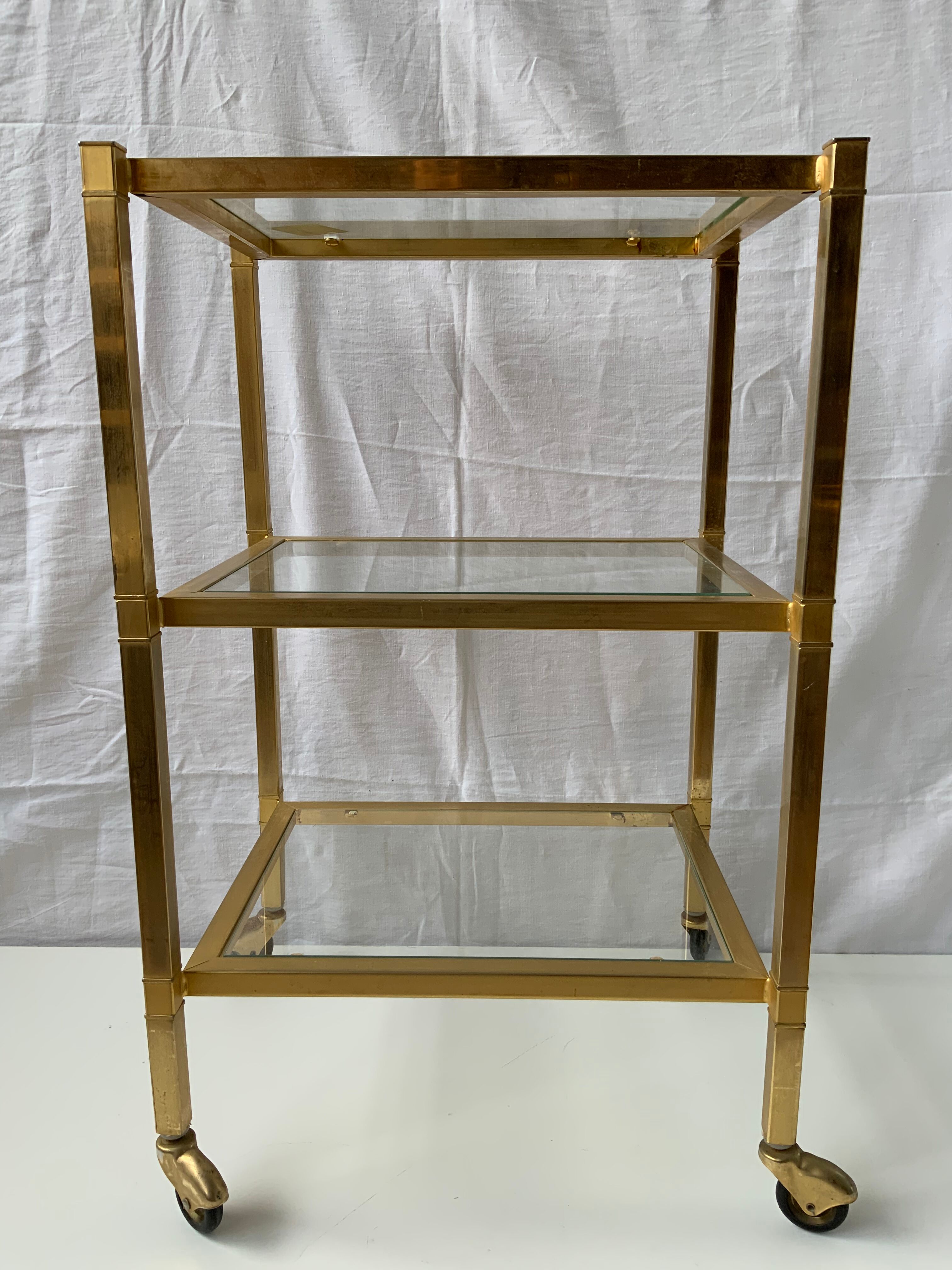 Brass shelf