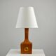 Lampe de table, teck et laiton, années 1960, Suède