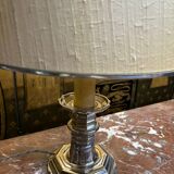 Silver metal floor lamp