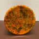 Orange mushroom lamp from Peill and Putzler, 1970s