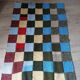 Plaid patchwork tricoté main