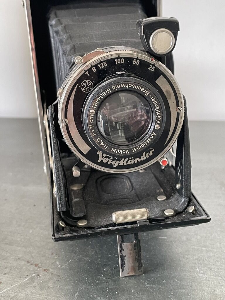 Vintage Voigtlander bellows camera