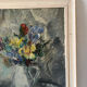 Autumn bouquet, oil on panel signed