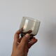 8 vintage smoked water glasses