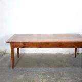 Vintage wooden farmhouse dining table
