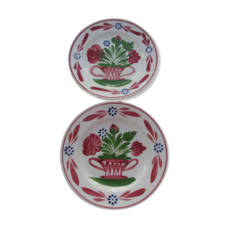 2 assiettes vintage