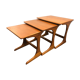 Scandinavian teak side tables circa 1960