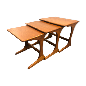 Scandinavian teak side tables circa 1960