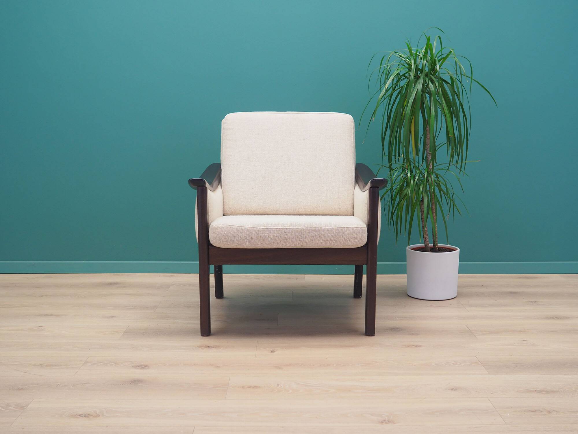 Beige armchair, Danish design, 1970s, production: Denmark