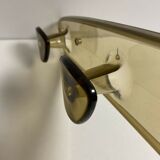 Vintage wall coat holder 70s 3 hooks in smoked plastic