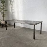 1950s slate coffee table