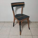 Set of 4 mismatched bistro chairs