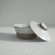 Willem de Vries Modernist Coupe mid-20th century "Cleopatra" with lid for Fris Edam, 1961