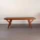 Mid Century Scandinavian Coffee Table in Teak and Black Enameled