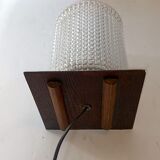 Oak night light lamp 1940/1950