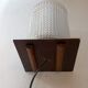 Lampe veilleuse en chêne 1940/1950