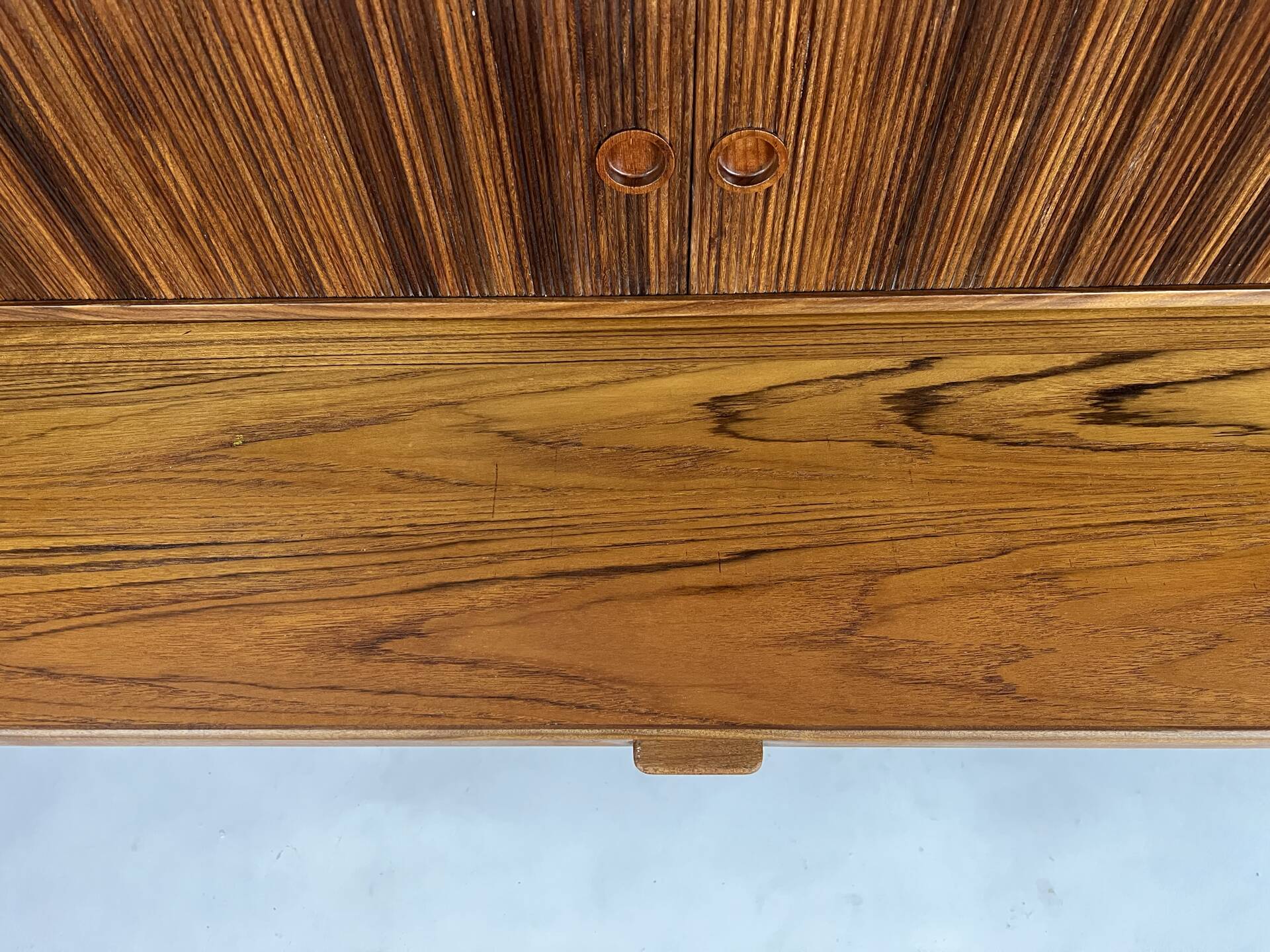 Danish teak highboard cabinet by Johannes Andersen 1960s