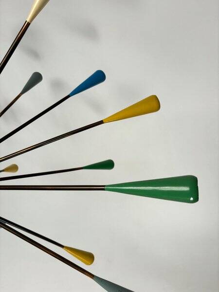 Mid-Century Sputnik Chandelier attributed to Stilnovo, Italy, 1950s