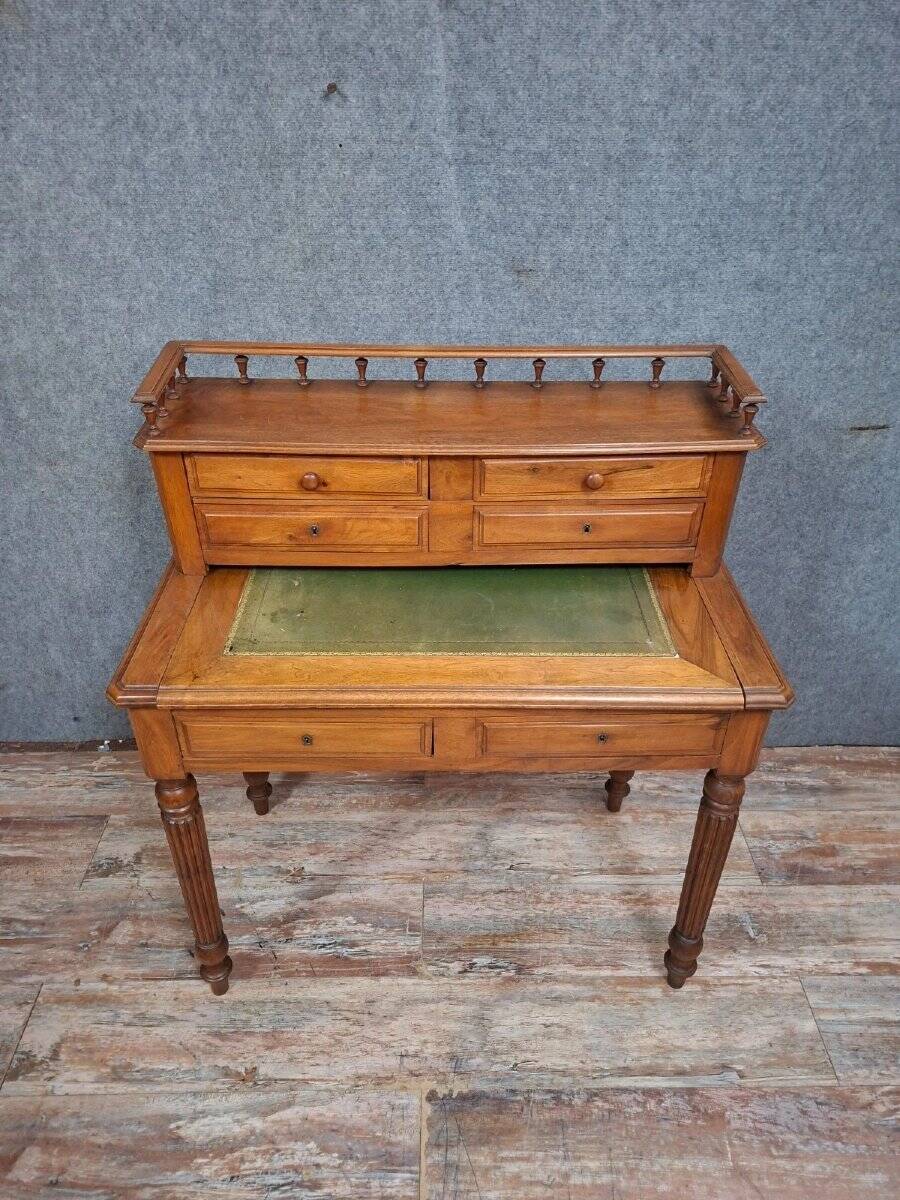 Antique Louis Philippe style desk with a tiered design - walnut - 19th century