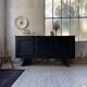 60s brutalist black sideboard