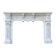 Napoleon III fireplace in Carrara marble