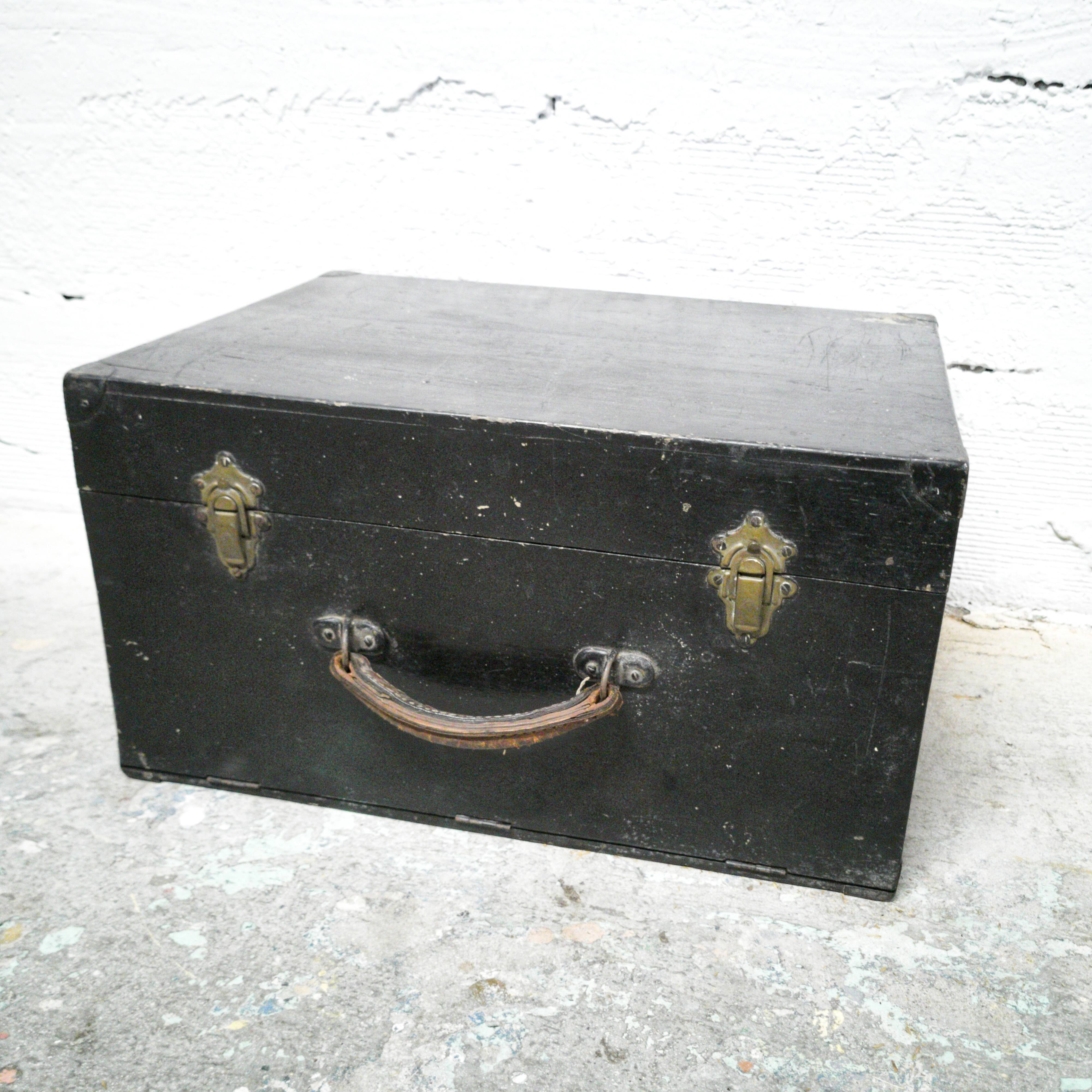 Vintage wooden suitcase