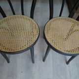 Pair of chairs bentwood black