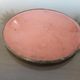 Set of 4 coasters in salmon pink mother-of-pearl