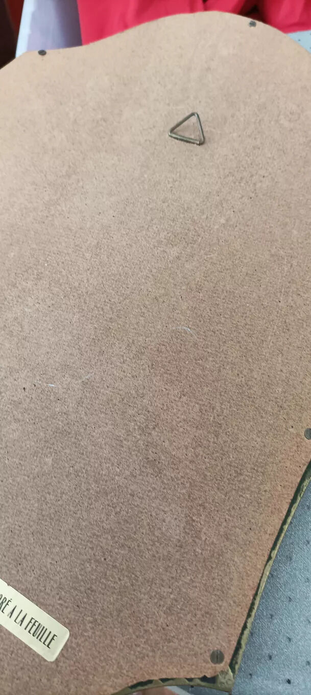 Golden wooden mirror, 28x41 cm