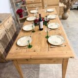 table de ferme Ancienne 2 tiroirs