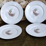 Set of 4 porcelain plates