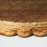 Old carved & patinated wooden top baroque style