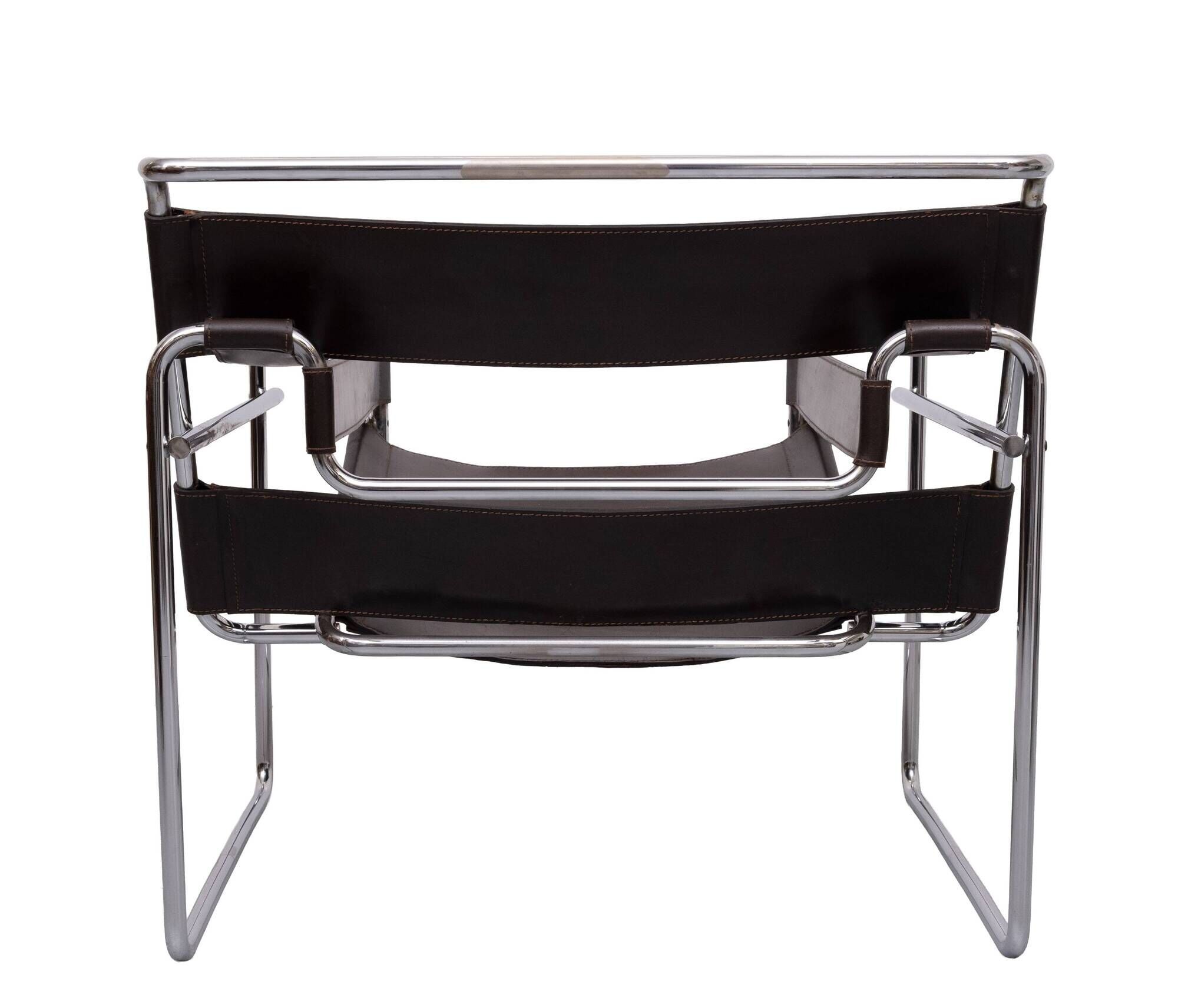 Wassily Dark Brown B3 Armchair Chair by Marcel Breuer for Gavina 1960s