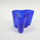 Vase en verre bleu de Alvar Aalto pour Iittala, Finlande, 1936