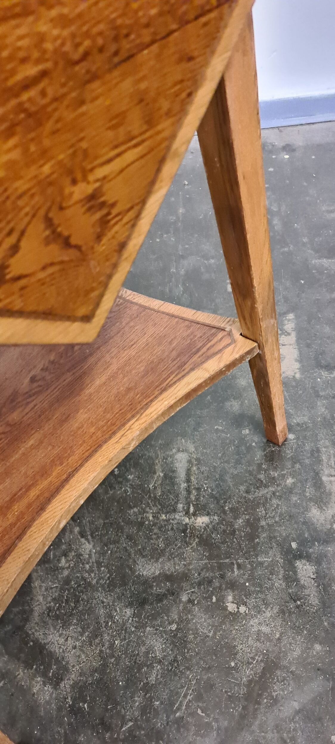 Vintage oak folding table