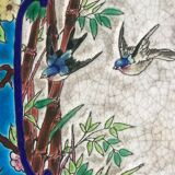 Longwy 19th-century enamels sellette