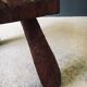 Brutalist Handcrafted Carved Oak Coffee Table, Belgium, 1960s
